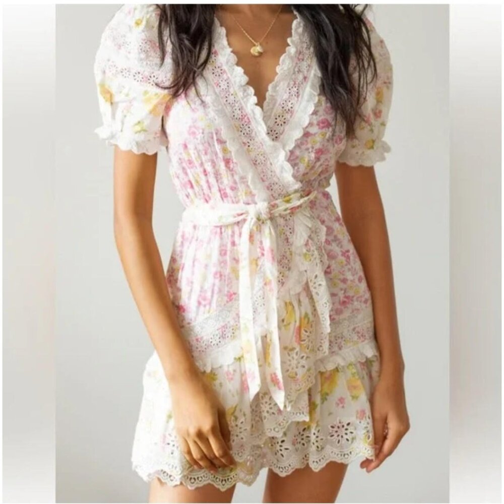 LoveShackFancy Belen Dress in Lemonade Stand Size M